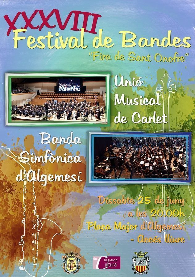 La Societat Musical organitza el XXXVIII Festival de Bandes a Algemesí